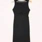 Crisscross Cutout Scoop Neck Slit Midi Dress