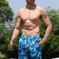 Full Size Printed Drawstring Swim Trunks