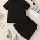 Boys Letter Graphic T-Shirt and Shorts Set