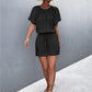 Buttoned Gather Detail Romper