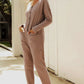 Buttoned Drop Shoulder Pocket Jumpsuit