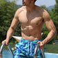 Full Size Printed Drawstring Swim Trunks