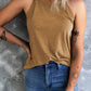 Curved Hem Grecian Tank Top
